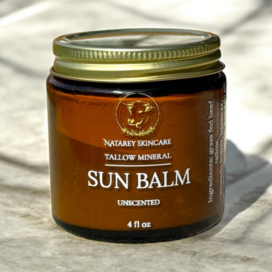 Nourishing Tallow Mineral Sun Balm – Pure Sun Protection for Sensitive Skin