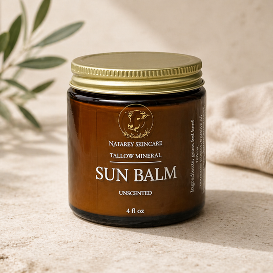 Nourishing Tallow Mineral Sun Balm – Pure Sun Protection for Sensitive Skin
